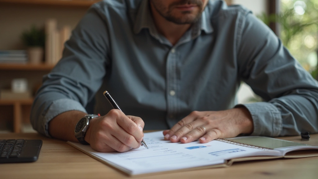 Блокнот с записями расходов и расчетами